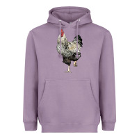 Lavender wyandotte rooster Heavyweight Hoodie - LillyAllenDesigns