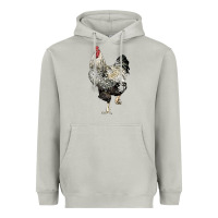 Moon Dust wyandotte rooster Heavyweight Hoodie - LillyAllenDesigns