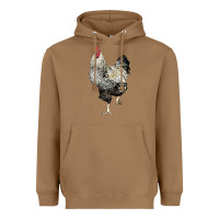 Toasted Coconut wyandotte rooster Heavyweight Hoodie - LillyAllenDesigns