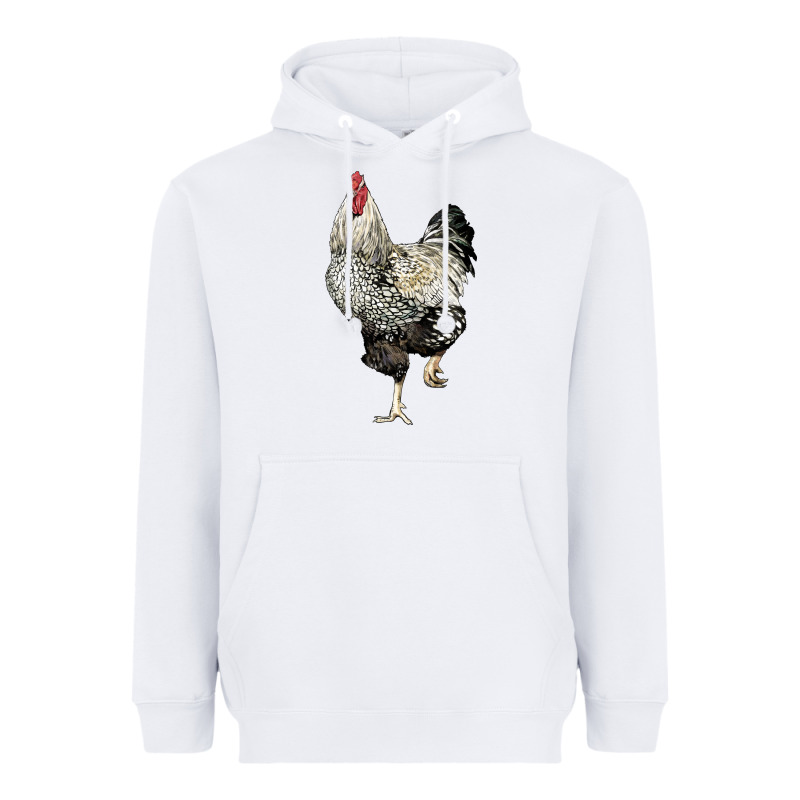 Wyandotte Rooster Heavyweight Hoodie by LillyAllenDesigns | Teevron
