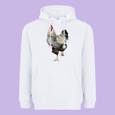 Wyandotte Rooster Heavyweight Hoodie Designed By Lillyallendesigns