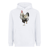 White wyandotte rooster Heavyweight Hoodie - LillyAllenDesigns