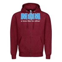 Burgundy lil autism mom Zipper Hoodie - CowhideDigitalArt