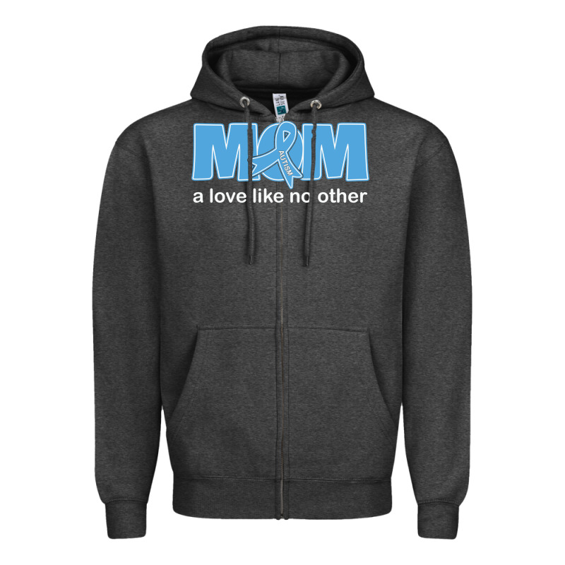 Lil Autism Mom Zipper Hoodie by CowhideDigitalArt | Teevron