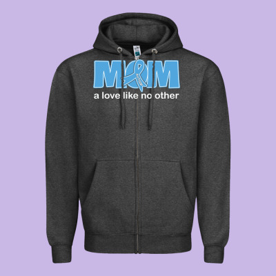 Lil Autism Mom Zipper Hoodie Designed By Cowhidedigitalart