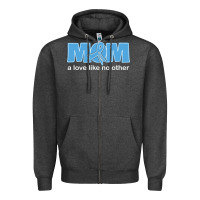 Charcoal Heather lil autism mom Zipper Hoodie - CowhideDigitalArt