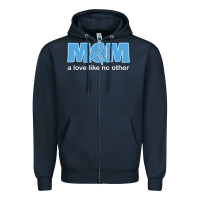Navy lil autism mom Zipper Hoodie - CowhideDigitalArt