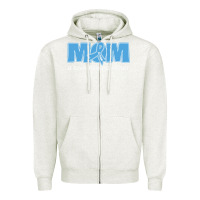 Oatmeal Heather lil autism mom Zipper Hoodie - CowhideDigitalArt