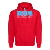 Red lil autism mom Zipper Hoodie - CowhideDigitalArt