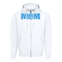 White lil autism mom Zipper Hoodie - CowhideDigitalArt