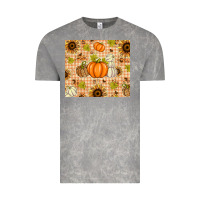 Cloud Rock Fall Pumpkins and Sunflowers with Leopard Vintage Tee - texasbilliewilder