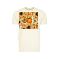 Vintage Arctic Fall Pumpkins and Sunflowers with Leopard Vintage Tee - texasbilliewilder
