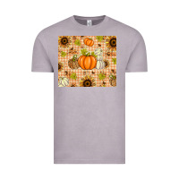 Vintage Zinc Fall Pumpkins and Sunflowers with Leopard Vintage Tee - texasbilliewilder