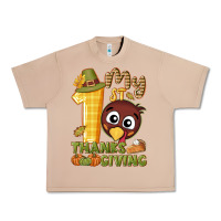 Burro My 1st Thanksgiving with turkey Urban Heavy Tee - NancyCooperArtShop
