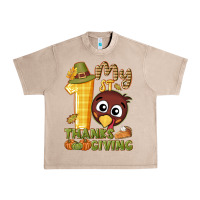 French Oak My 1st Thanksgiving with turkey Urban Heavy Tee - NancyCooperArtShop
