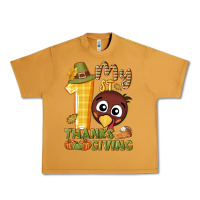Peanut Butter My 1st Thanksgiving with turkey Urban Heavy Tee - NancyCooperArtShop