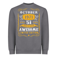 Storm 51 Years Old Gifts 51st Birthday Vintage October 1971 Heavyweight Sweatshirt - lanVoArt