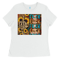 White fuck Ladies Tee - LillyAllenDesigns