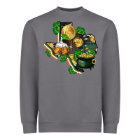 Storm texas map st patrick's day Heavyweight Sweatshirt - FaDigitalArtStudio