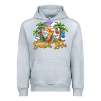 Heather Grey sunset love Urban Hoodie - BarkalooDesign