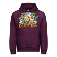 Mauve Wine sunset love Urban Hoodie - BarkalooDesign