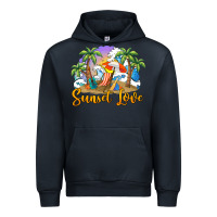 Navy sunset love Urban Hoodie - BarkalooDesign