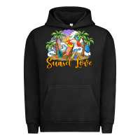 Pigment Black sunset love Urban Hoodie - BarkalooDesign