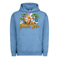 Pigment Pebble Blue sunset love Urban Hoodie - BarkalooDesign