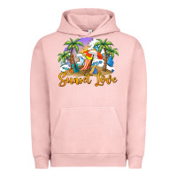 Pigment Salmon sunset love Urban Hoodie - BarkalooDesign