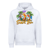White sunset love Urban Hoodie - BarkalooDesign