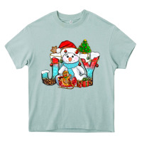 Arona joy christmas with snowman bbs Heavy Core Tee - BundleAndBundleShop