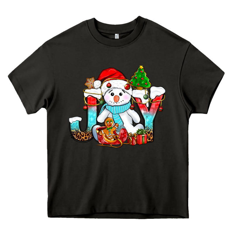Joy Christmas With Snowman Bbs Heavy Core Tee by BundleAndBundleShop | Teevron
