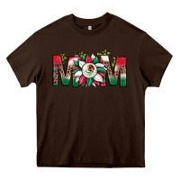 Chocolate Brown mexican flag sunflower mom leopard Heavy Core Tee - JahusDesignShop