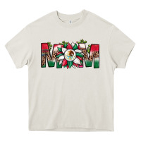 Cream mexican flag sunflower mom leopard Heavy Core Tee - JahusDesignShop