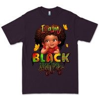 Plum i am black history juneteenth Premium Tee - LillyAllenDesigns