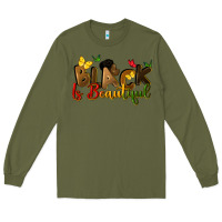 Army Green black is beautiful Long Sleeve Tee - CowGirlArtShop