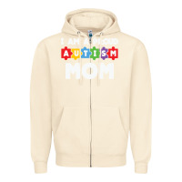 Sandshell LIL Autism Mom Zipper Hoodie - CowhideDigitalArt