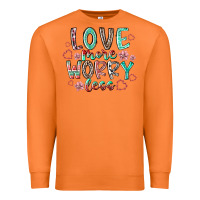 Carrot love more worry less Premium Sweatshirt - RacoonDesign