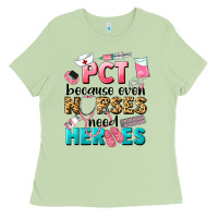 Matcha pct because nurses need heroes Ladies Tee - LillyAllenDesigns