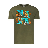 Vintage Olive Fall Mama Vintage Tee - texasbilliewilder