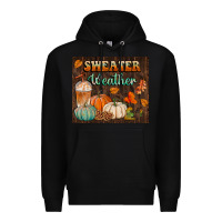 Black sweater weather tumbler Premium Hoodie - BundleAndBundleShop