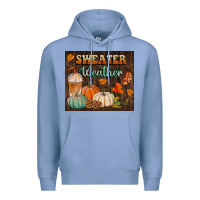 Colony Blue sweater weather tumbler Premium Hoodie - BundleAndBundleShop
