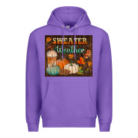 Purple sweater weather tumbler Premium Hoodie - BundleAndBundleShop