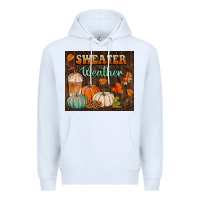 White sweater weather tumbler Premium Hoodie - BundleAndBundleShop