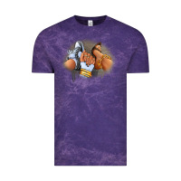 Cloud Purple Sneaker and heel afro woman Vintage Tee - RanaPortraitStore
