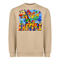 Mushroom Knowledge is awesome Autism giraffe Heavyweight Sweatshirt - FaDigitalArtStudio