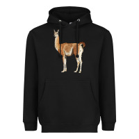 Black guanaco llama Heavyweight Hoodie - LillyAllenDesigns