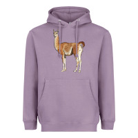 Lavender guanaco llama Heavyweight Hoodie - LillyAllenDesigns