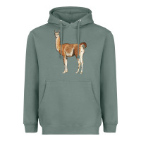Sage guanaco llama Heavyweight Hoodie - LillyAllenDesigns