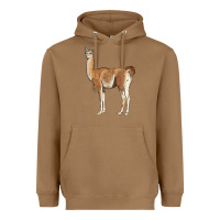 Toasted Coconut guanaco llama Heavyweight Hoodie - LillyAllenDesigns